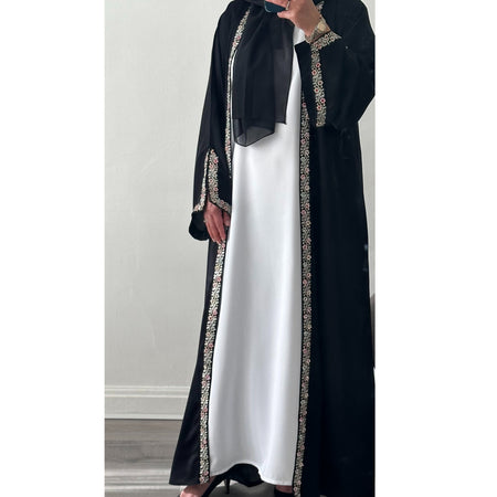 PLUM BUTTERFLY ABAYA