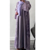 4 PIECE MARBLE PRINT ABAYA LILAC