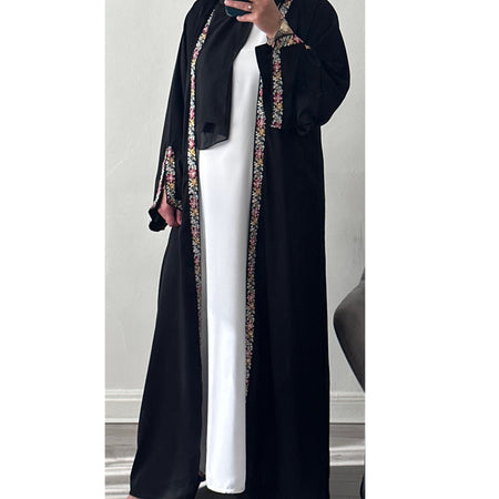 NAVY BUTTERFLY ABAYA