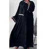 DAISY LACE BLACK CLOSED ABAYA