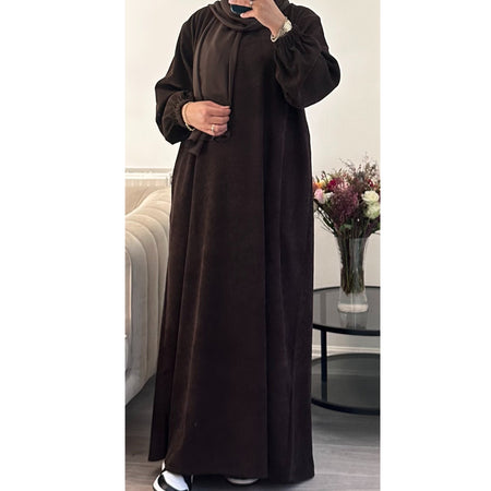 2 IN 1 LIYA ABAYA FOREST GREEN