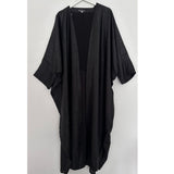 OPEN FARASHA KIMONO STYLE ABAYA BLACK