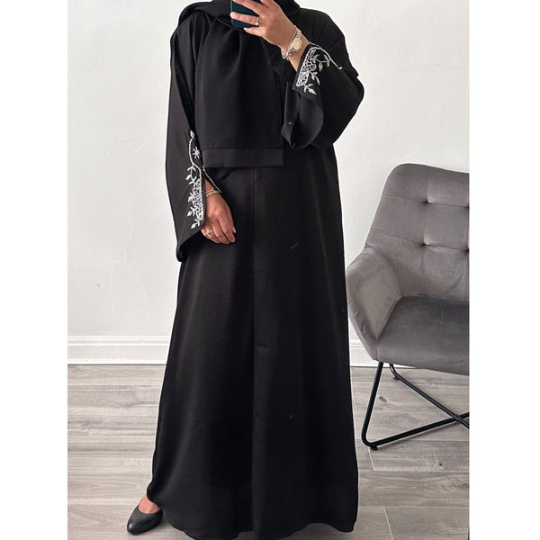 JANNAT EMBELLISHED ABAYA WITH BUTTONS