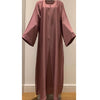 CASUAL PLAIN BELL SLEEVES ABAYA DUSTY PINK