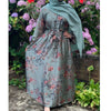 BELLA ABAYA FLORAL MIX DUCK GREEN