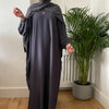 DARK GREY FARASHA ABAYA