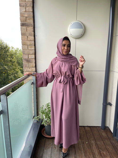 BELLA ABAYA DUSTY PINK