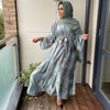 BELLA ABAYA FLORAL MIX DUCK GREEN