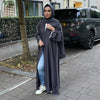 SABEEN ABAYA DARK GREY