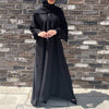 ELASTIC CUFF FLARED ABAYA BLACK