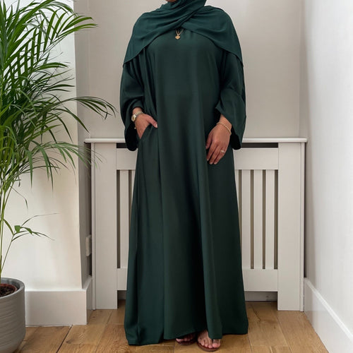 AYLA ABAYA FOREST GREEN