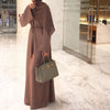 CASUAL PLAIN BELL SLEEVES ABAYA BEIGE