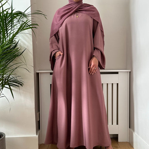 AYLA ABAYA DUSTY PINK