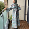 BELLA ABAYA FLORAL MIX DUCK GREEN