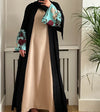 FLORAL BLOSSOM ABAYA TURQUOISE