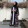 FLORAL MIX KIMONO BLACK MIX