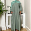 LIYAN ABAYA DUCK GREEN